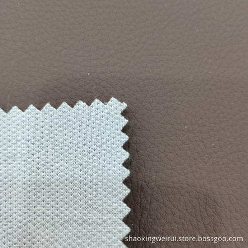 Tiefbraunes Litchi Grain PVC Leder
